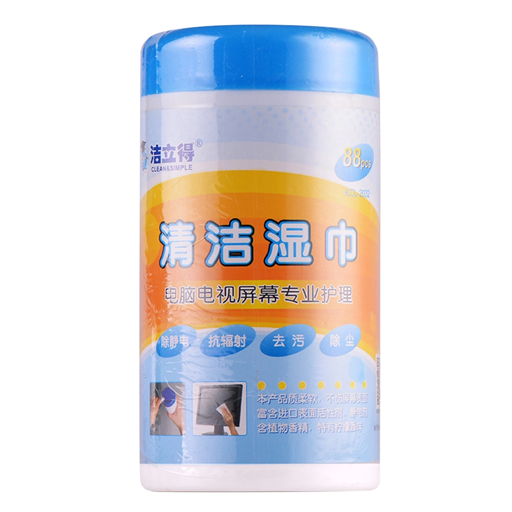88Pcs/Box LCD Screen Cleaner Tissue Paper Notebook Computer Monitor Cleaning Wet Tissue
