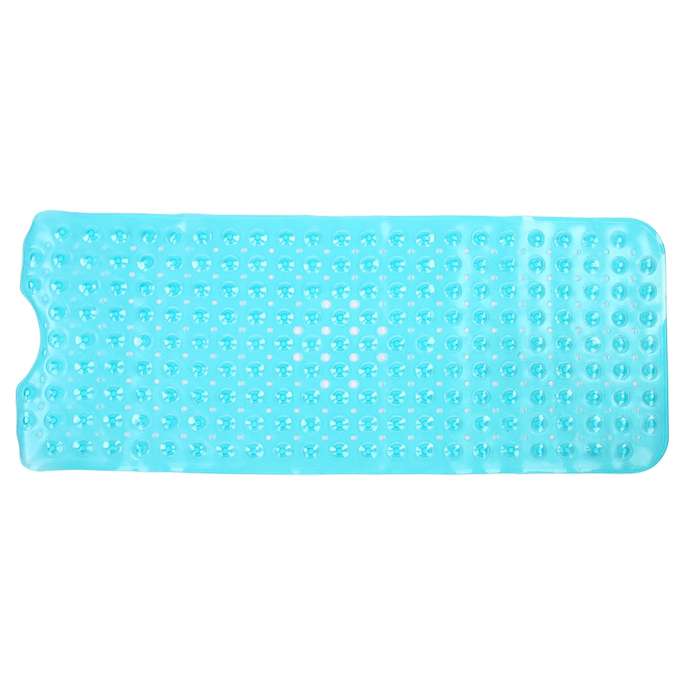 Non-Slip PVC Bathtub Shower Mat Bathroom Floor Mat with Suction Cup for Home Hotel Use(Transparent Green 40.5x101cm)