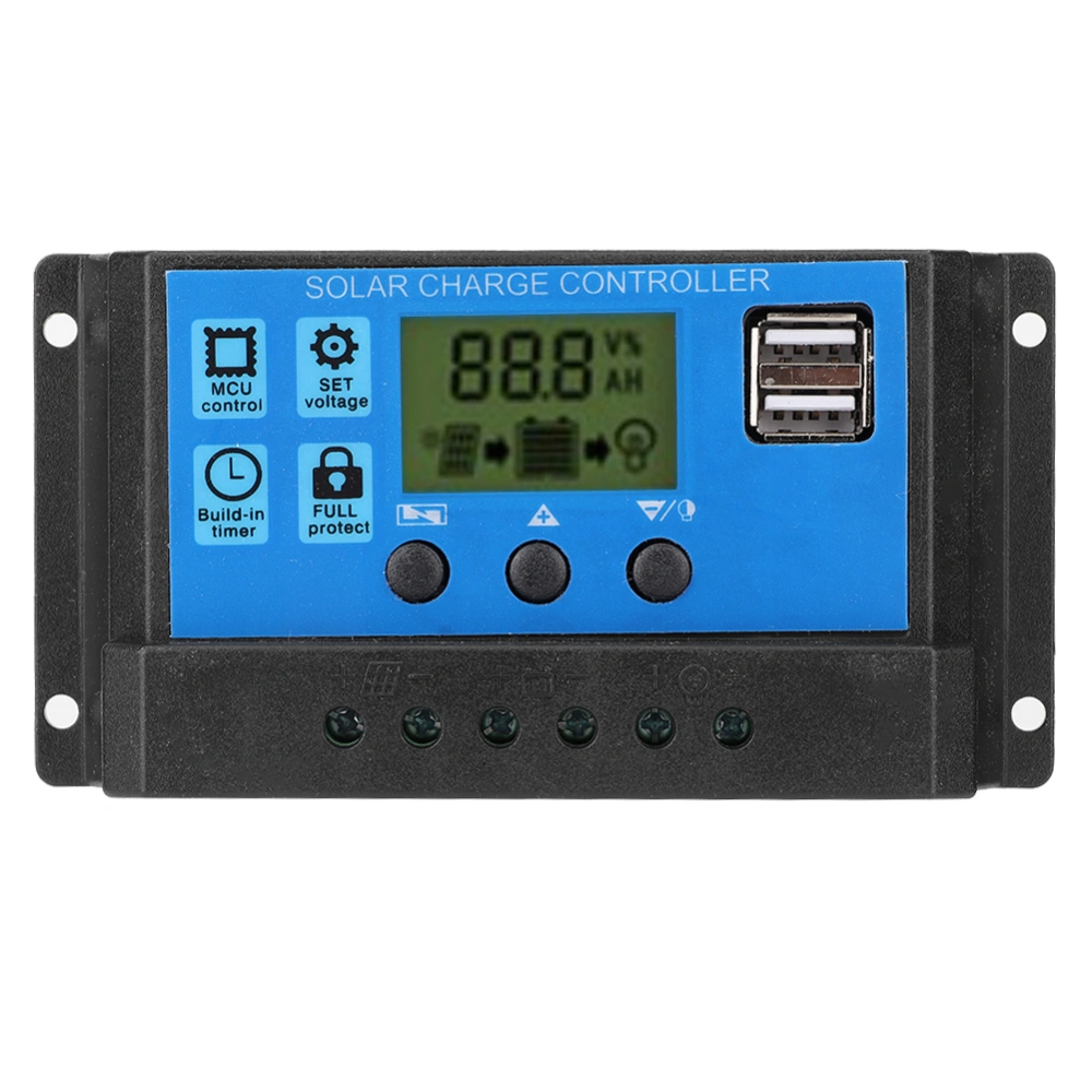 12V 24V Intelligent Photovoltaic Solar Charge Controller PWM Auto Solar Cell Panel Regulator Accessory50A