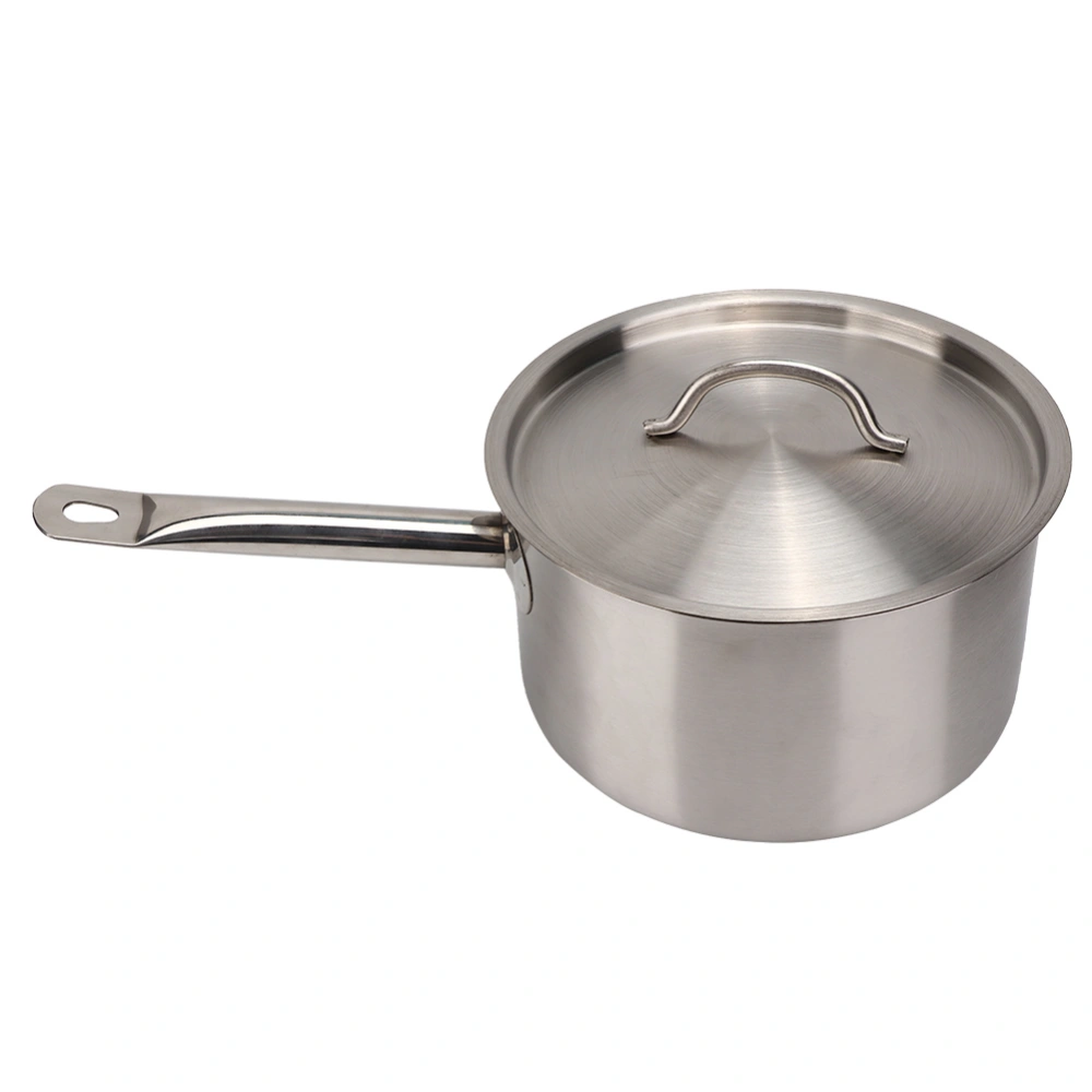 Stainless Steel Composite Bottom Cooking Pot Single Handle Saucepan with Lid Kitchen Cookware