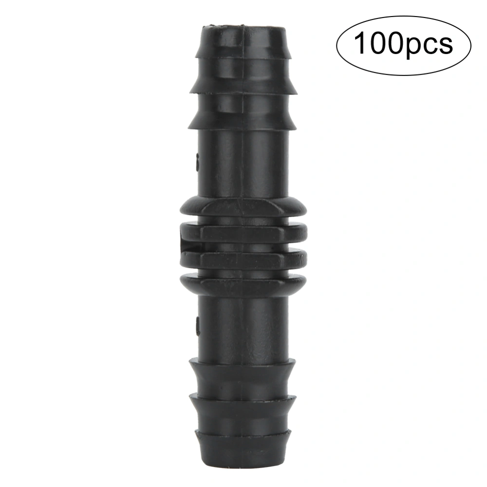 Swing Pipe Coupling Connector PP Accessories for Garden Irrigation Watering System 16mm(100Pcs 16mm Straight Through )