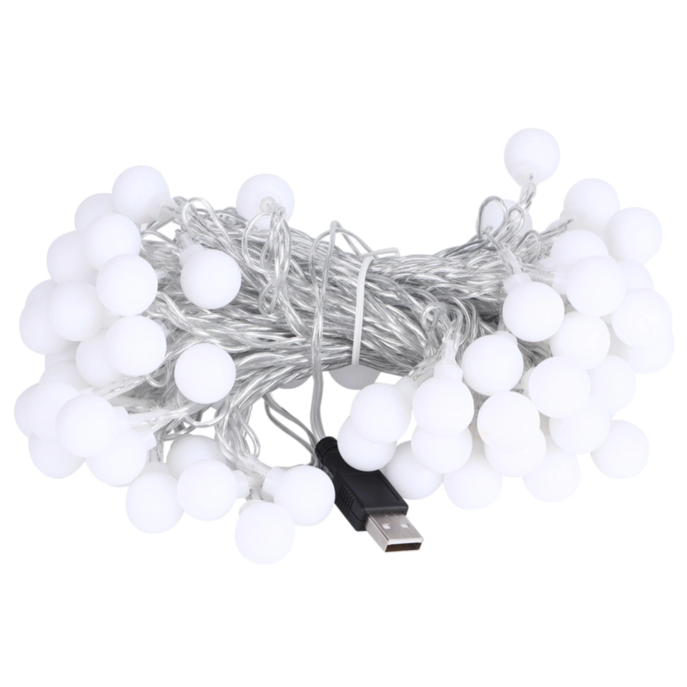 10m/32.8ft 80LED LED String Light Round Ball USB Lamp Decor for Home Bedroom Wedding Decoration