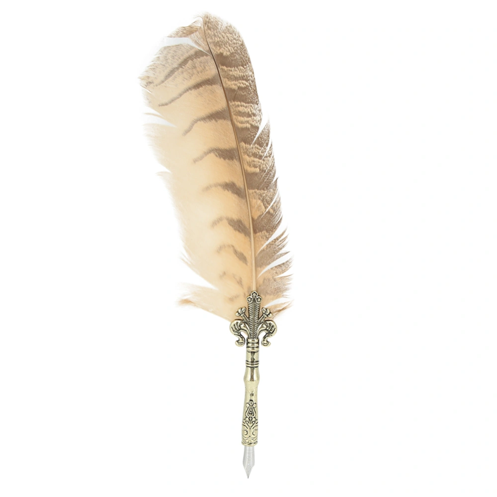 1.0mm Elegant Style Feather Pen Set Calligraphic Pen Gift Box Writing Tool Table Decoration