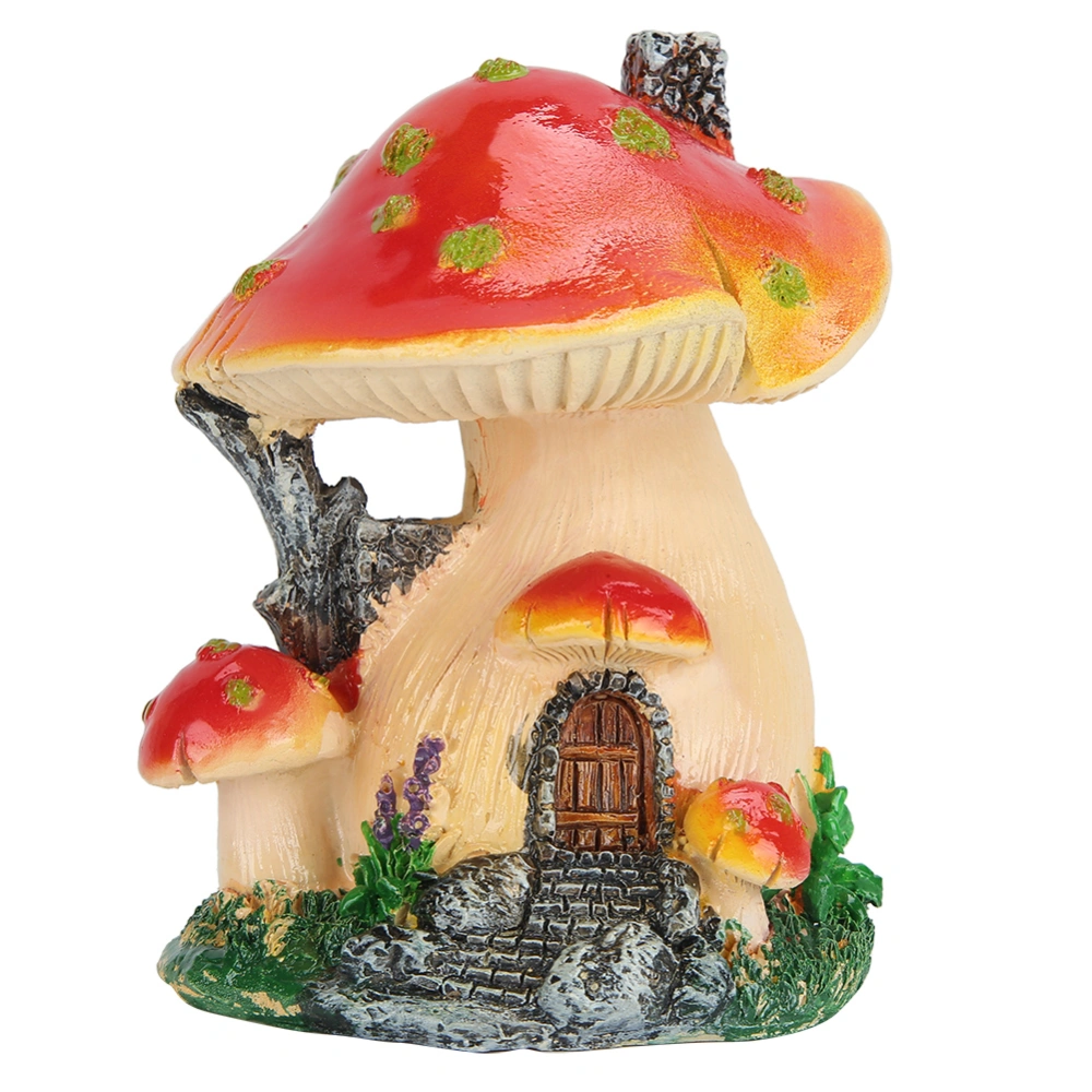 Cute Unique Artificial Mushroom Decor Resin Craft Statue Bonsai Landscape Decoration Ornament