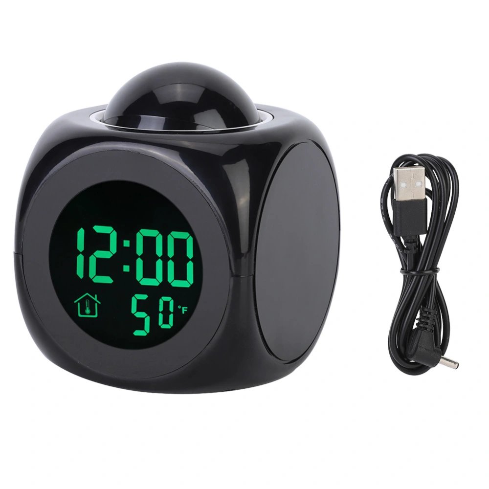 Multifunctional LCD Electronic Clock Digital Projection Alarm Clock with Temperature Display