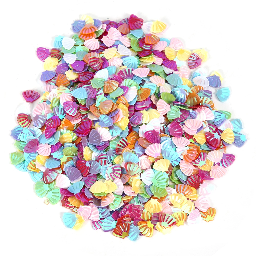 60g/Bag Colorful Sequin Birthday Wedding Party Confetti Nail Decor DIY Material AccessoriesSmall Shell