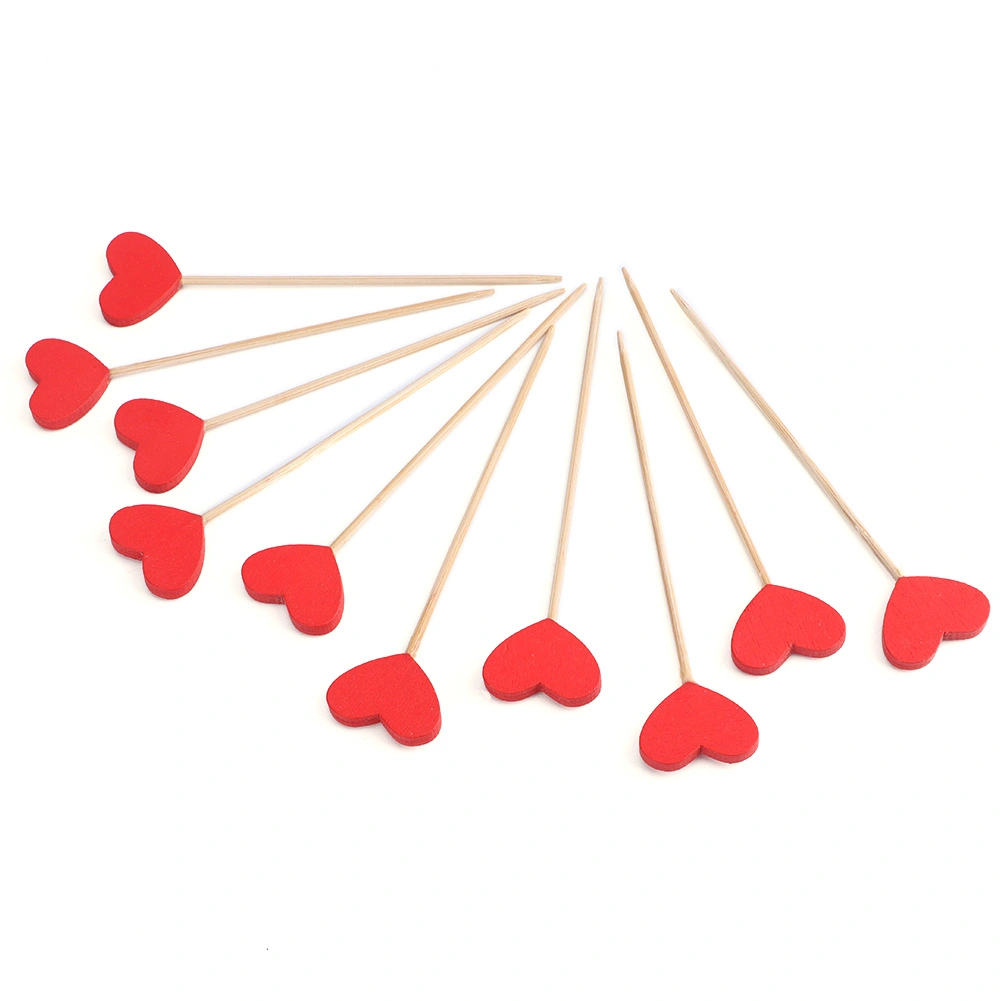 20Pcs Wood Fruit Plant Label Beautiful Heart Shaped Garden Price Tag Ornament Supplies
