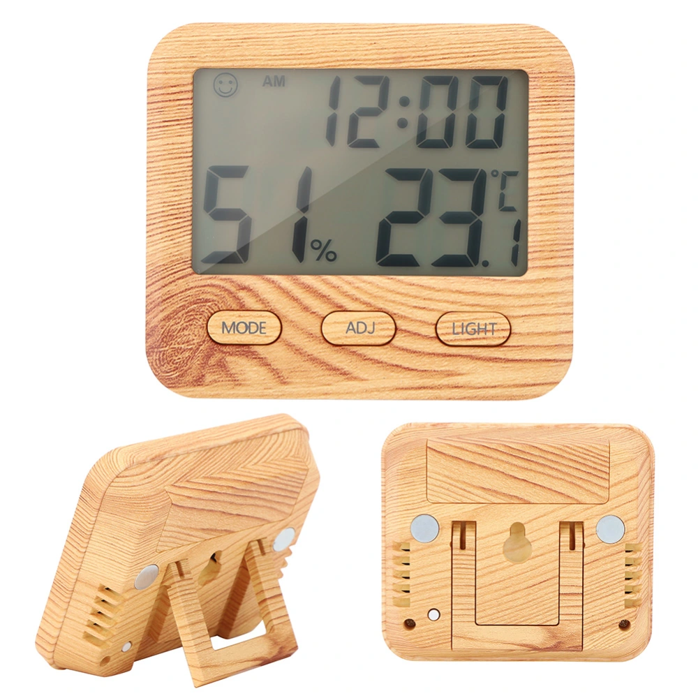 Electronic Clock Home Indoor Accurate Temperature and Humidity Meter Thermometer Hygrometer