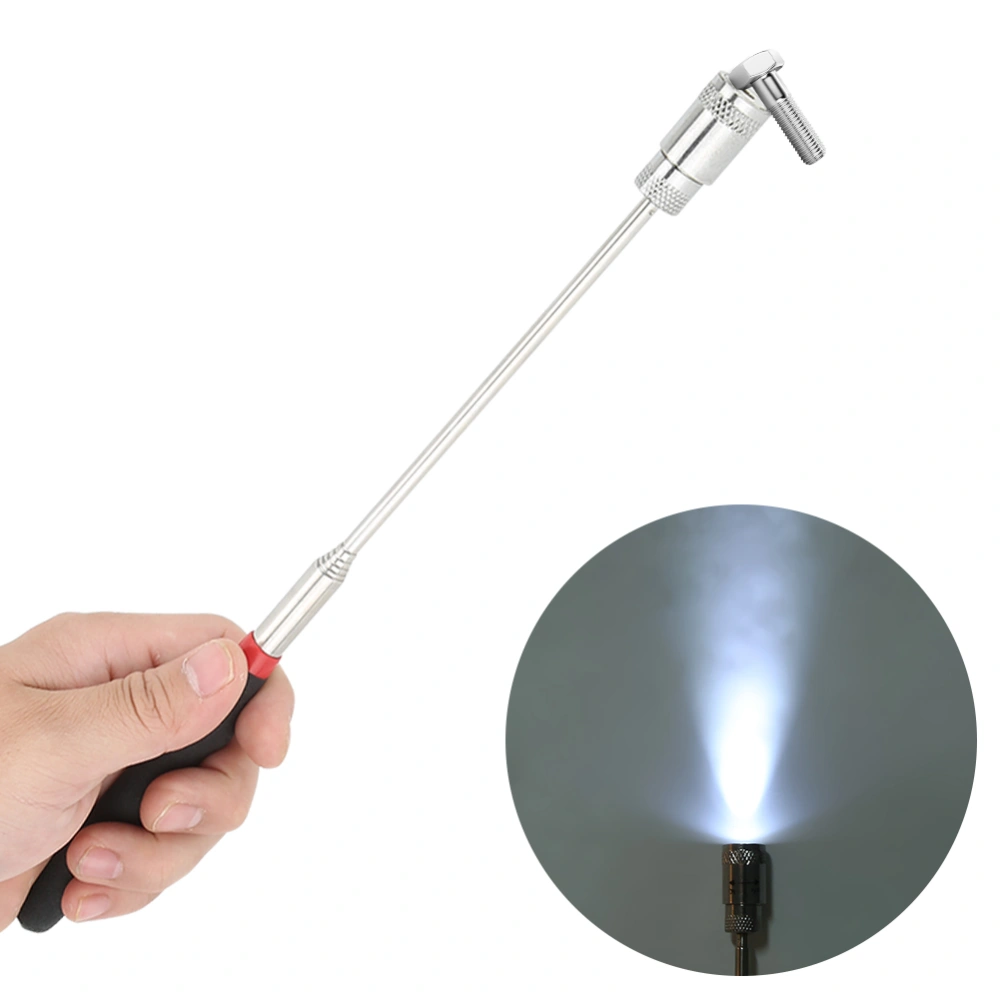 Strong Magnetic Pickup Tool Retractable Pick Up Rod with Light for Car Repairing Screw Picking