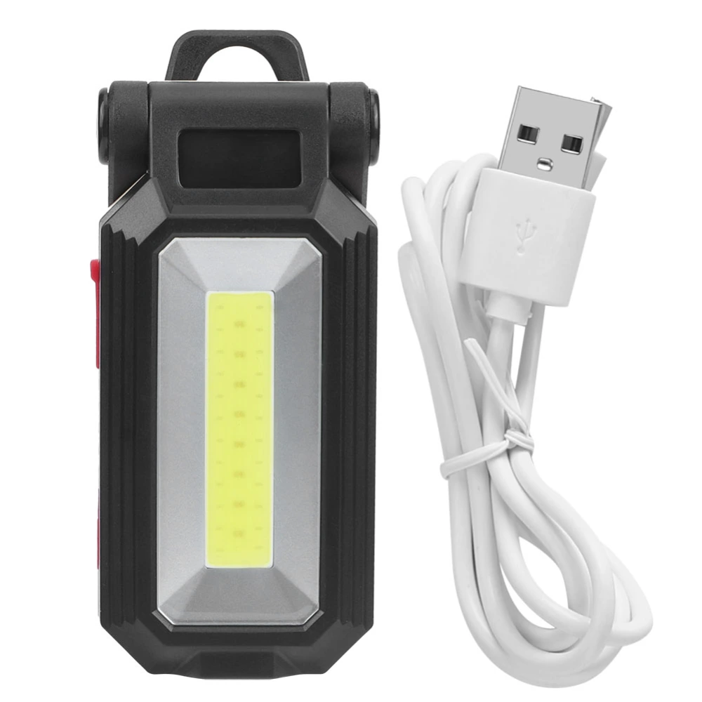 Mini Folding LED COB Work Light Magnetic Lamp Adjustable Brightness with Hook for Outdoor Repair USB RechargeableW560