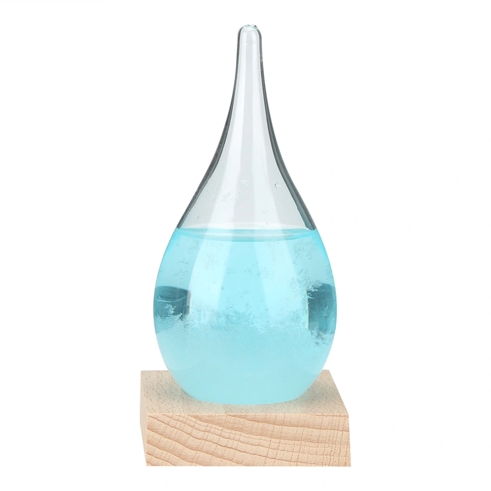 Innovative Drop Shape Weather Forecast Glass Weather Predicting Bottle Home DecorationBlue