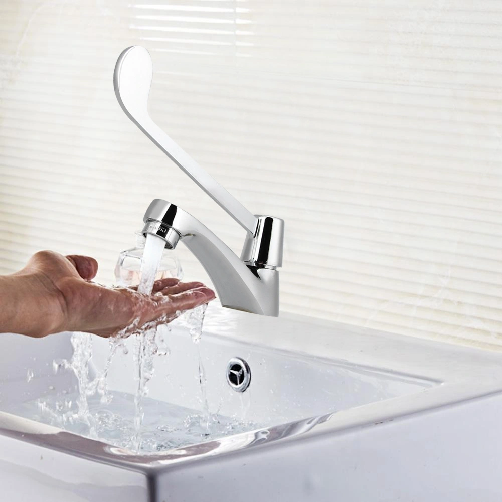 G1/2in Long Handle Medicine Single Cold Water Basin Faucet Tap for Hospital Laboratory