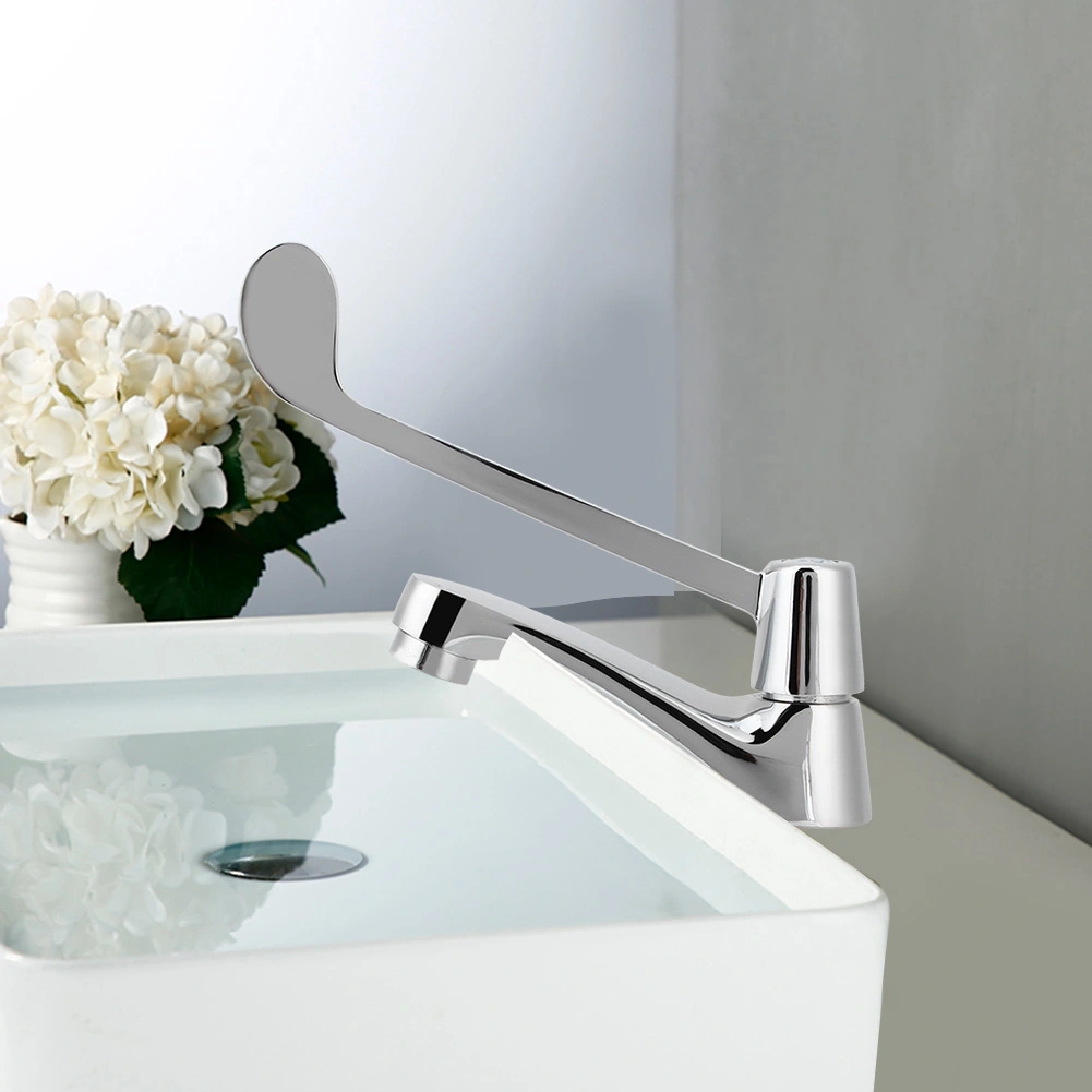 G1/2in Long Handle Medicine Single Cold Water Basin Faucet Tap for Hospital Laboratory