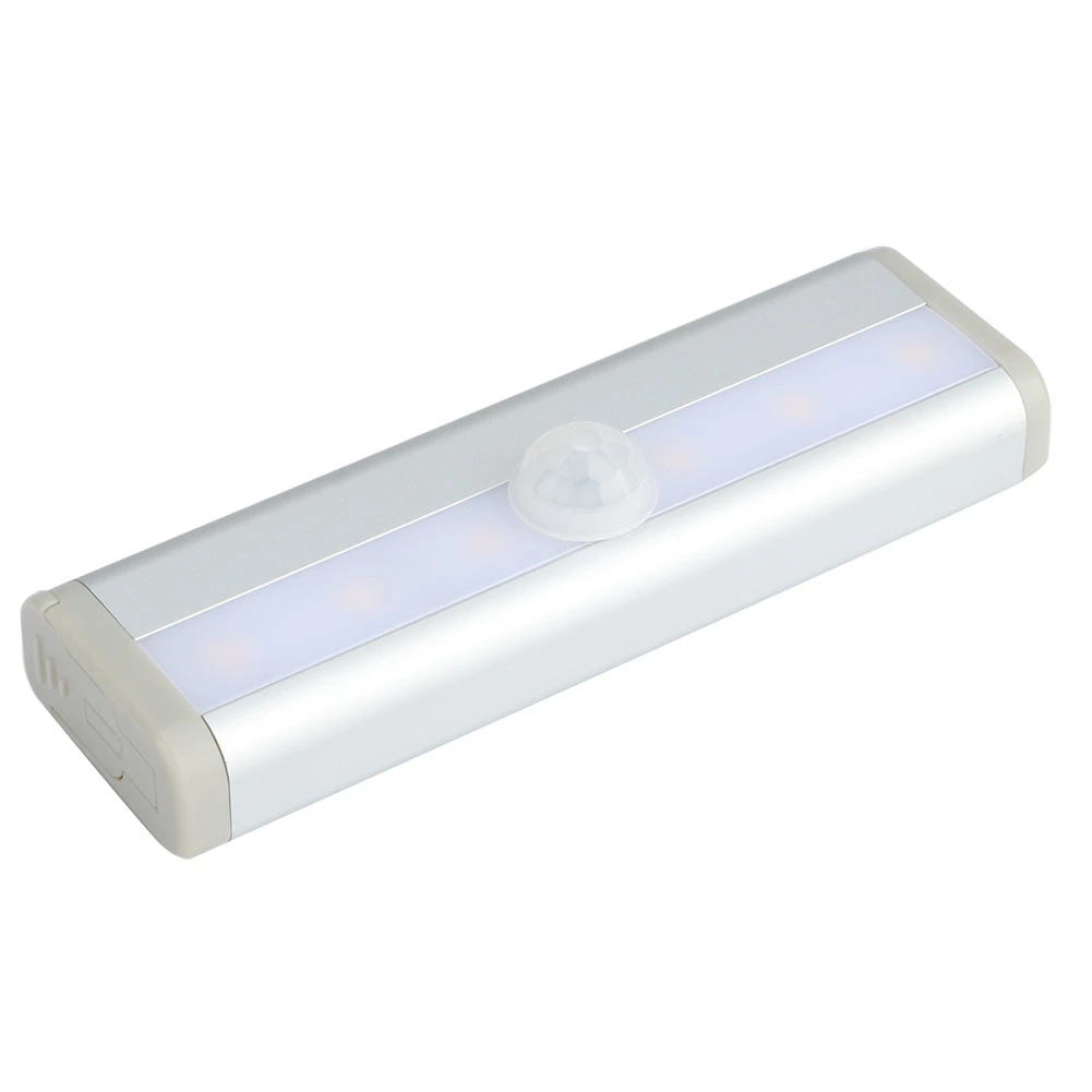 6 LEDs Infrared Human Body Induction Lamp Cabinet Cupboard Wardrobe Motion Sensor LightWarm White