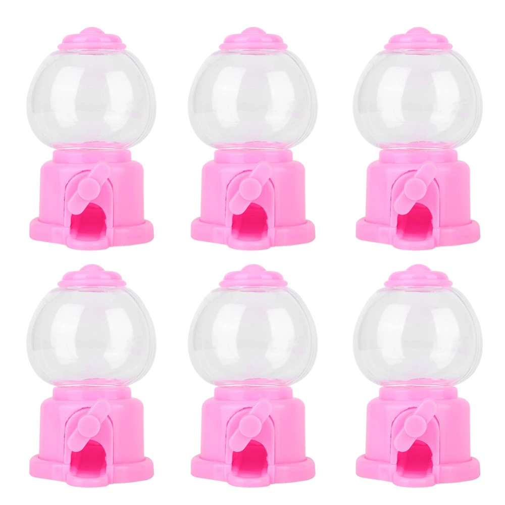 6Pcs Mini Cute Shape Candy Storage Box Children Candy Machine Dispenser for Kid