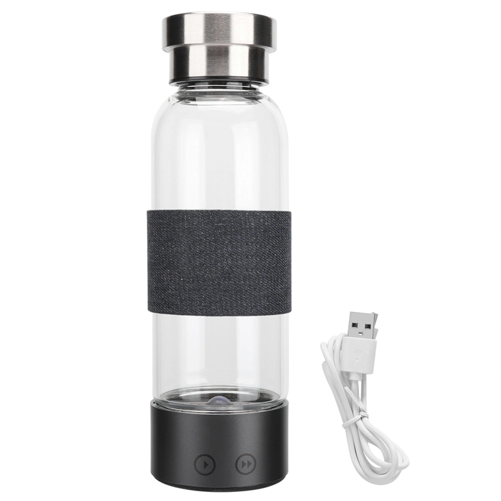 480ml 1300mAh Portable USB Rich Hydrogen Cup Electrolysis Ionizer Water Generator Bottle