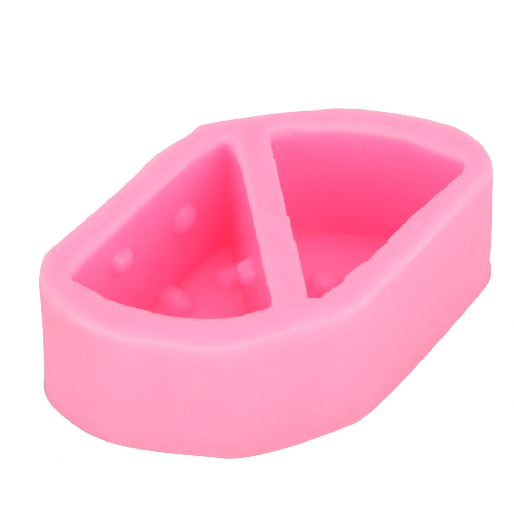 Household Triangular Cheese Mousse Cake Mold Silicone Mold Cake Baking Tool Pink