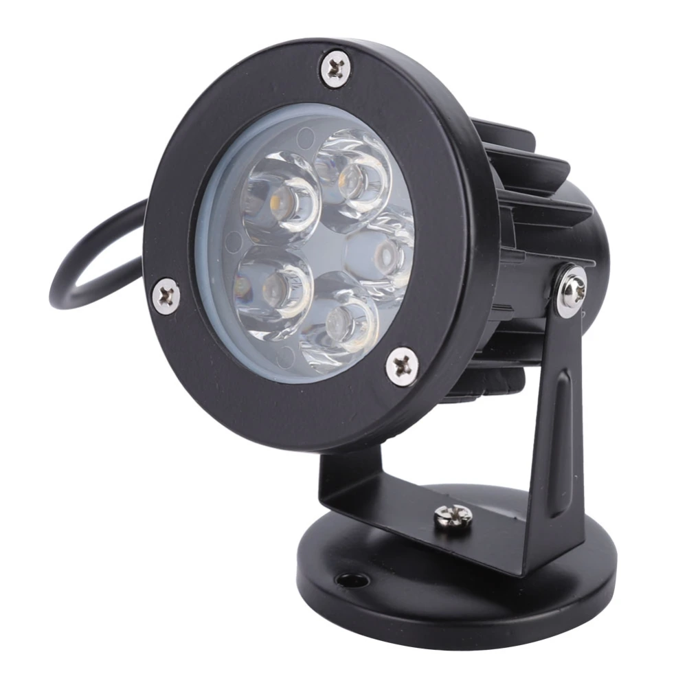 Aluminum 5W LED Lawn Lamp IP65 Waterproof Base Landscape Spot Light for Outdoor Garden CourtyardDC12V 5W White Light