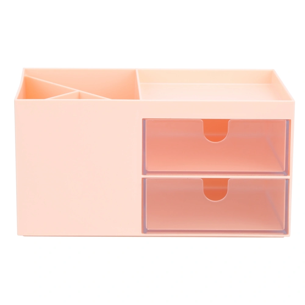 Desktop Multifunction Drawer Jewelry Stationery Storage Box Container Makeup Case Holder Office HomePink