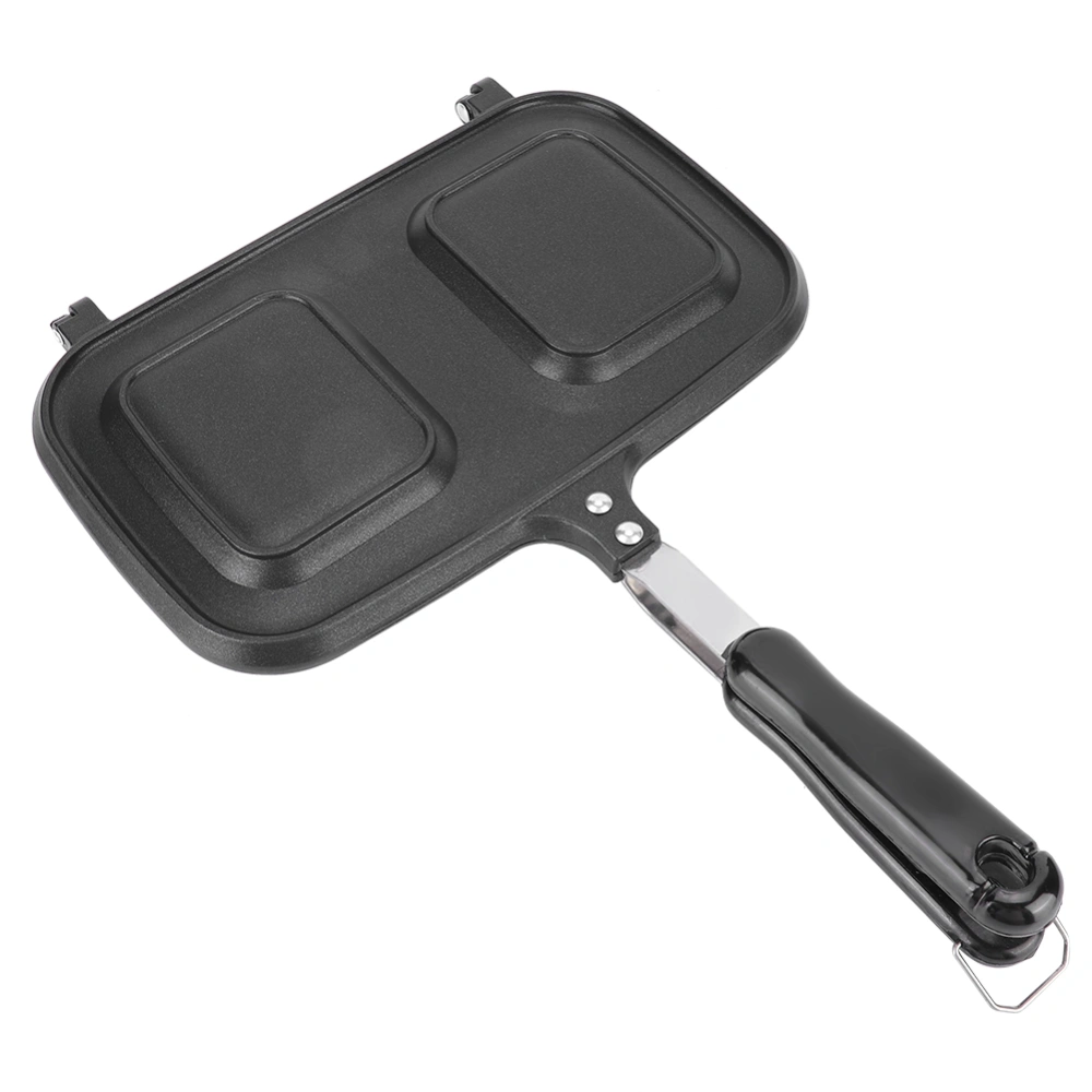 Cast Aluminium Breakfast Double Sided Non-Stick Frying Pan Kitchen Cooking Utensil Tool