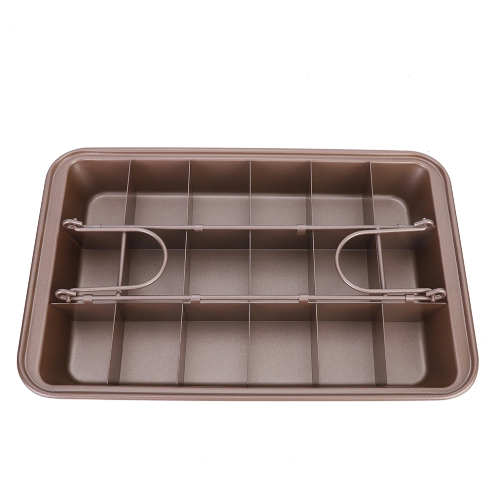 Household Kitchen Carbon Steel Square Non-stick Baking Cake Mold DIY Tray Tool