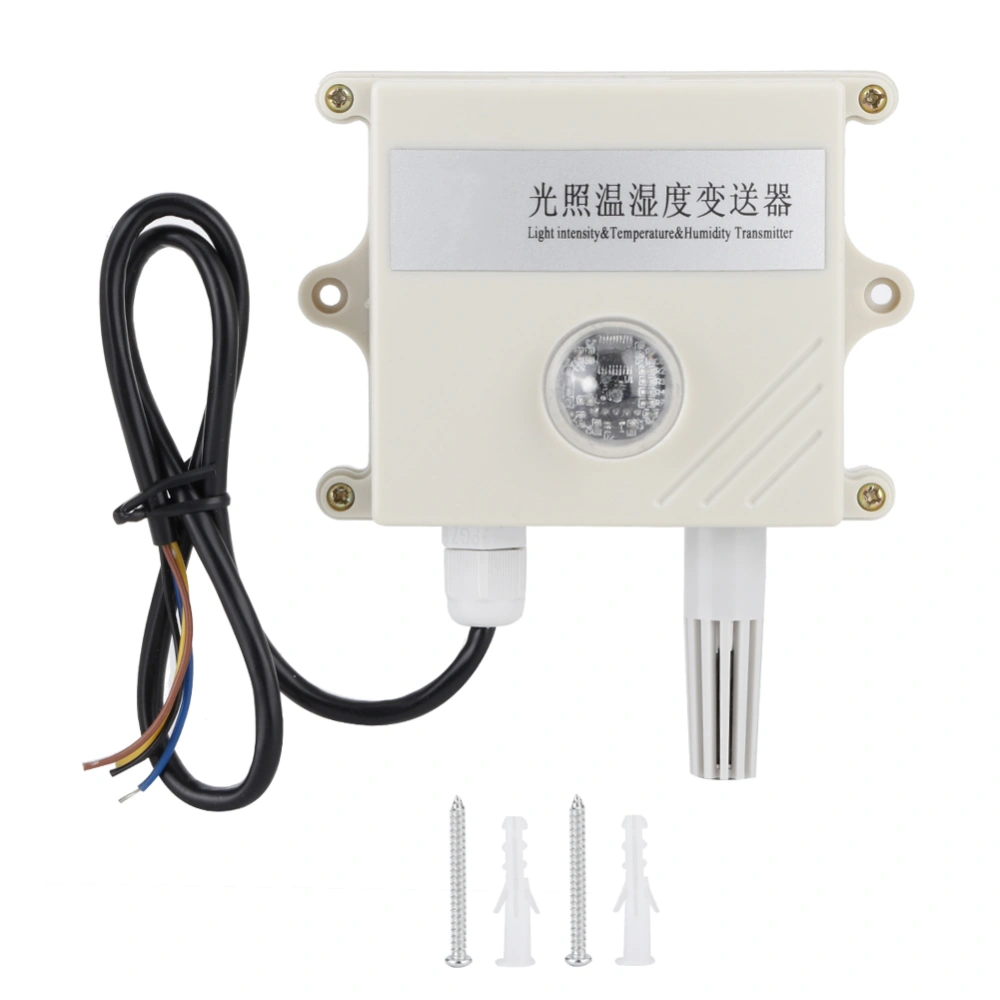 Wall-mounted Light Intensity Illumination Temperature and Humidity Transmitter Sensor Environment Test for Greenhouse