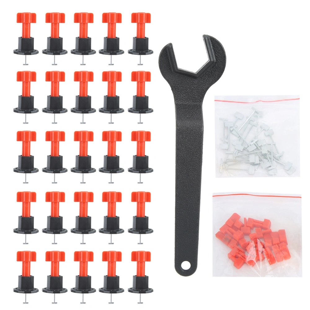 25Pcs Tile Leveler Reusable Leveling System Tile Positioning Tool Floor Wall Construction Tools