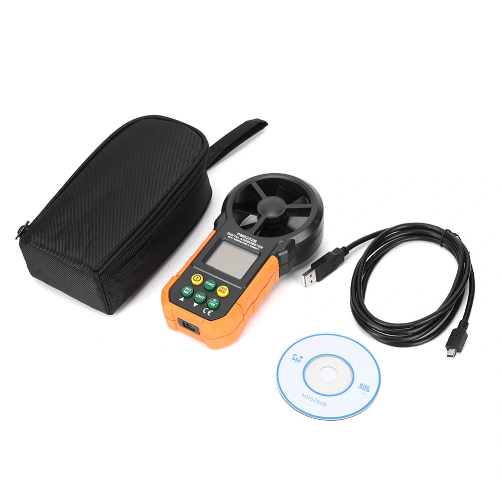 USB Multifunctional Digital Anemometer with Temperature Humidity Testing