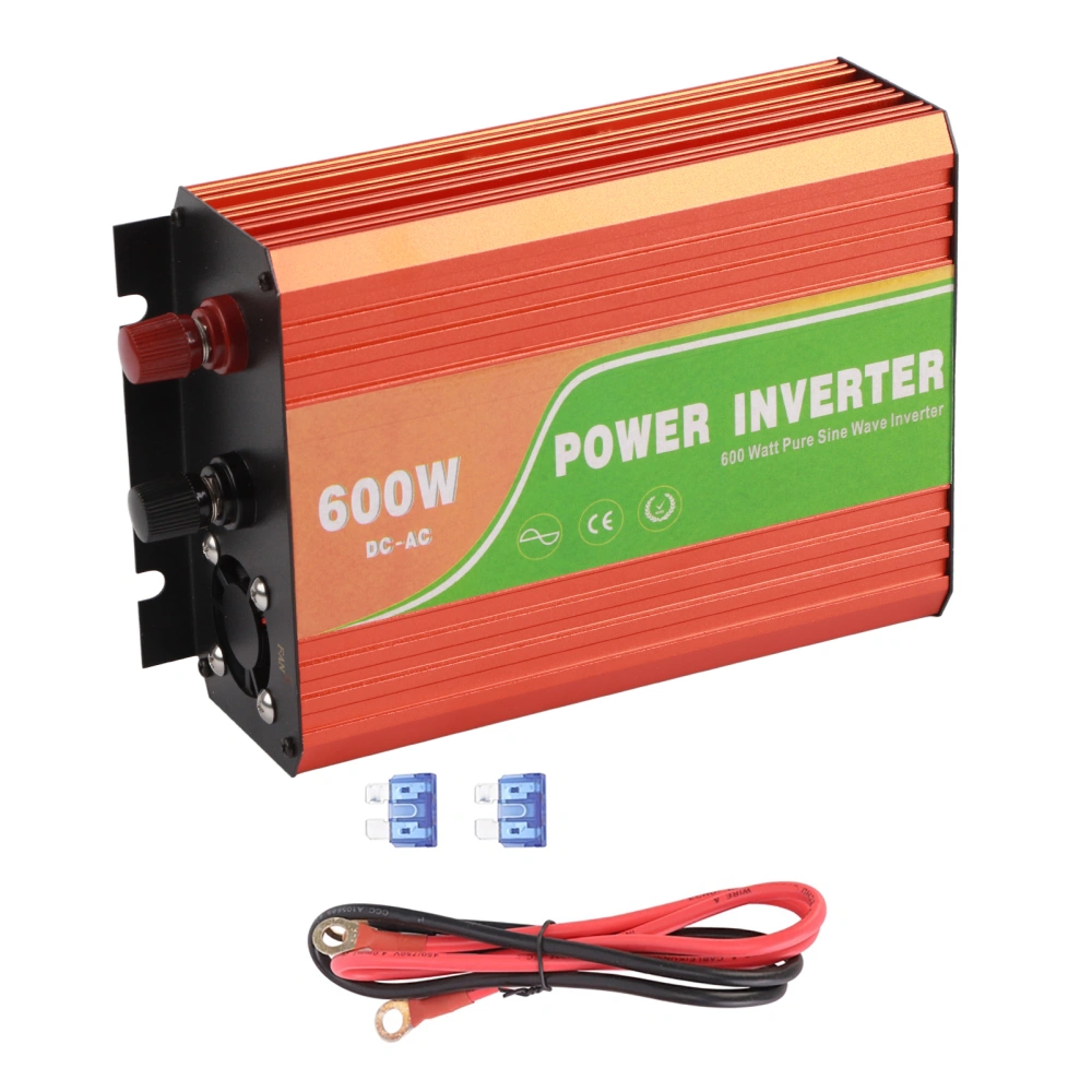 600W High Frequency DC AC Inverter Pure Sine Wave Power Inverter Output Voltage 220V12V