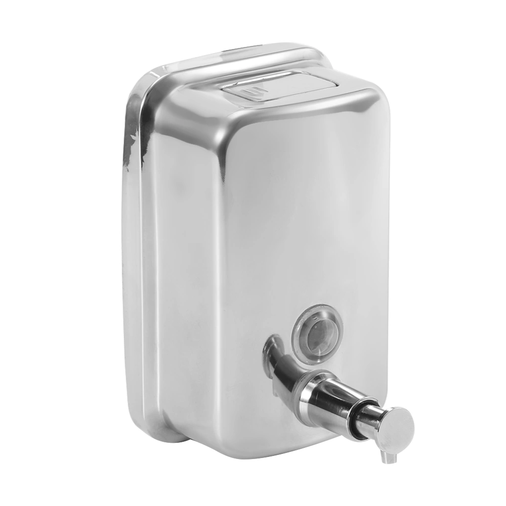 Wall Mounted Stainless Steel Manual Soap/Shampoo Dispenser Pump Lotion Dispenser for Home Bathroom800ml