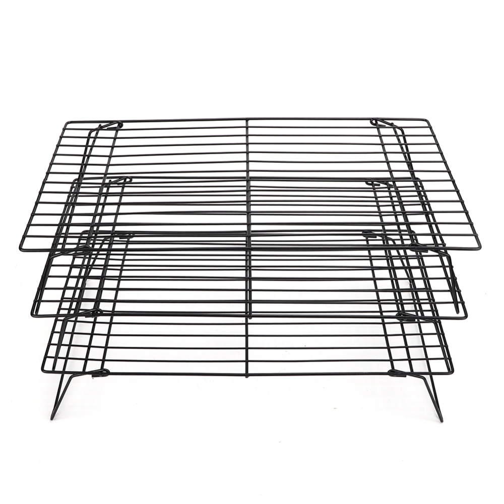 Three Layers Nonstick Cooling Rack Grid Baking Tray Kitchen Bread Cake Rack Pastry Making Tool40x25x9cm