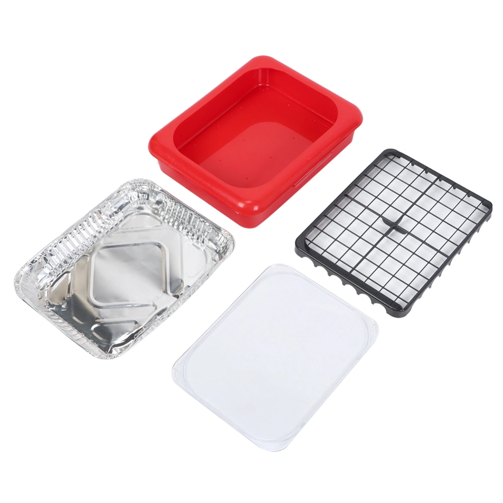 Kitchen Dining Table Heat Preservation Insulation Food Tray Food Container Red