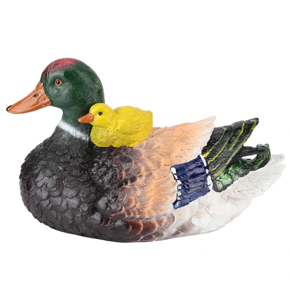 High Simulation Resin Duck Animal Model Park Home Garden Decoration Pond Pool Ornament Craft