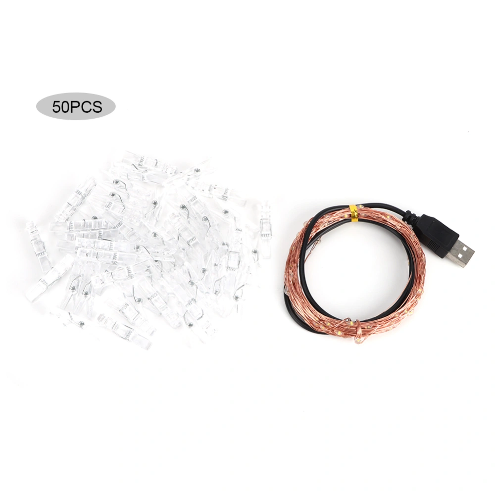 Removable USB 100LED Copper Wire Photo Clip String Light Home Decorative Light Decor