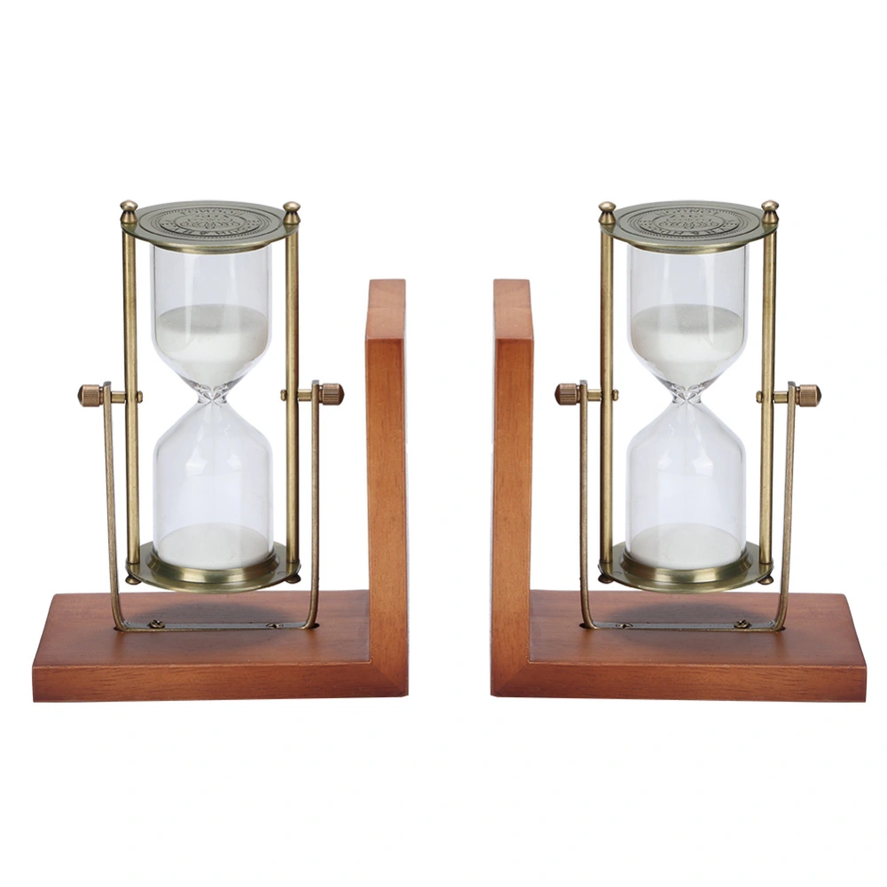 2Pcs Innovative Hourglass Sand Clock Sand Timer for Vintage Home Decoration Ornaments Wedding Gift