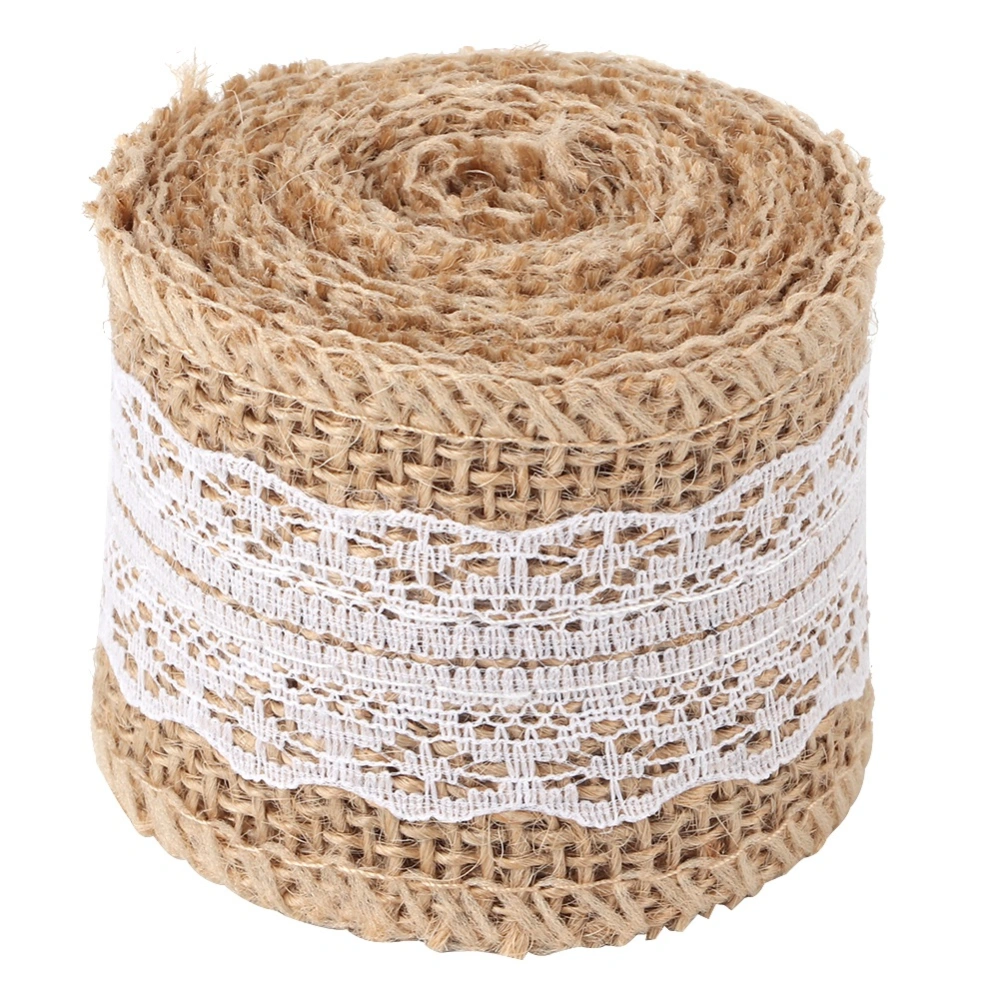 10 Rolls Elegant Linen Lace Roll Christmas Wedding DIY Material Craft AccessoriesType 5