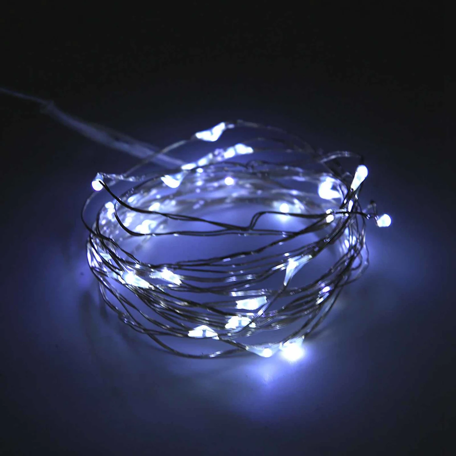 2m LED Copper Wire Beautiful Waterproof DIY String Lights Home Courtyard Party DecorationWhite
