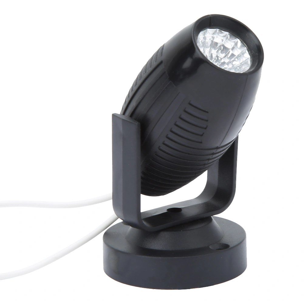 AC85-265V LED Mini Portable Adjustable Angle Spotlight Projector Lamp Beam Light for Party Stage Wedding Supplies<br>(Black Shell Blue Light)