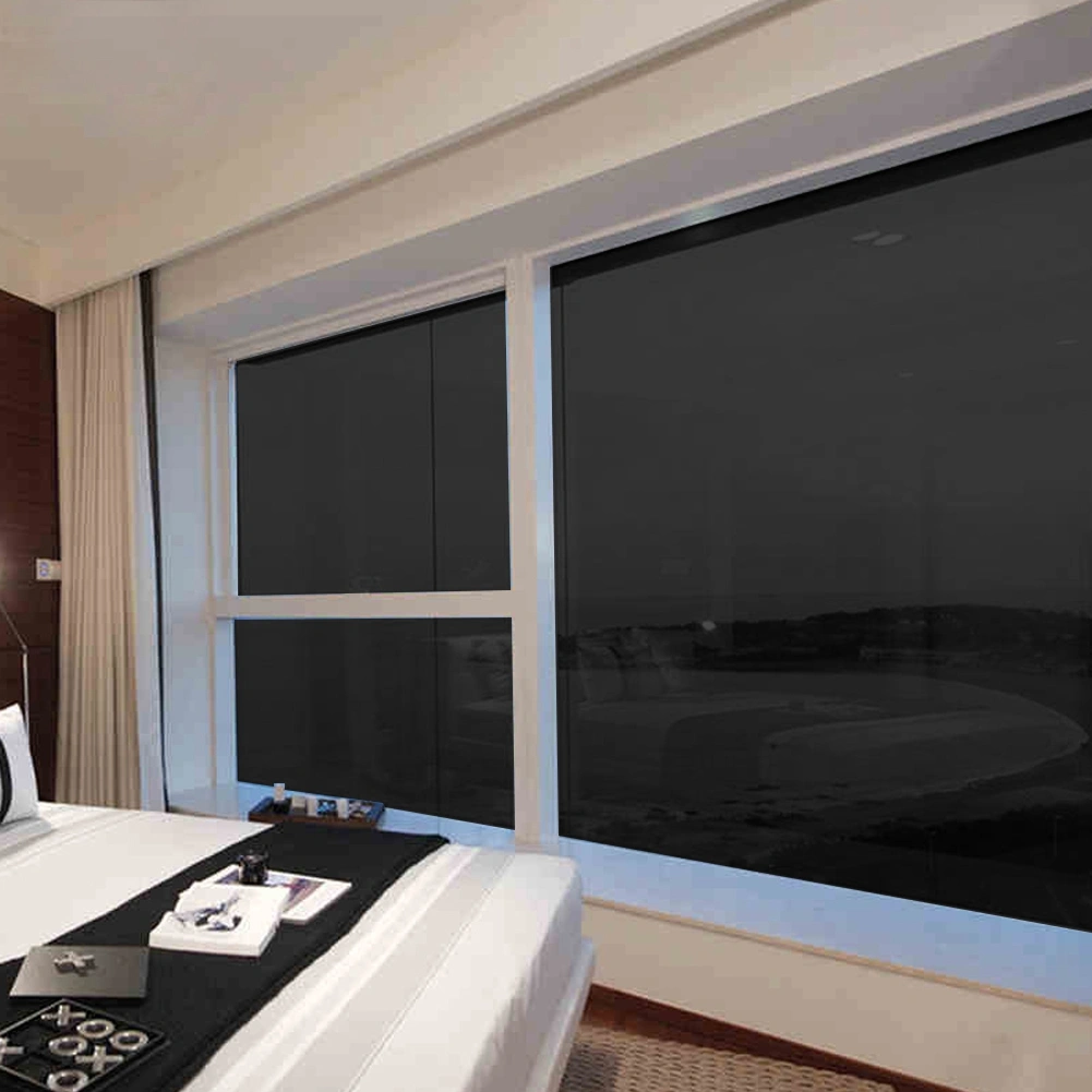 0.5x3 Meters One Way Black Color Sun Film Window Privacy Protection Film for Home Office
