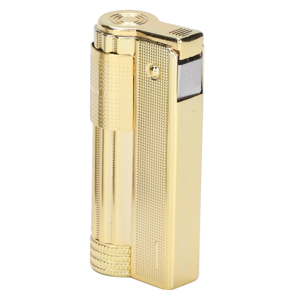 Vintage Retro Portable Oil Lighter Cigarette Refillable Lighters for Men GiftGold