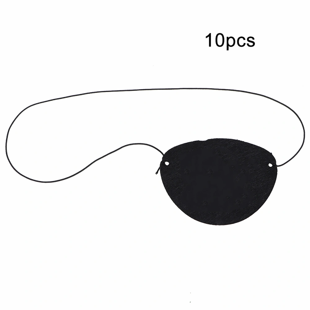 10PCS/Bag Halloween Pirate Eye Patch Costumes Skull Eyeshade Cover Mask Pirates Party Supplies