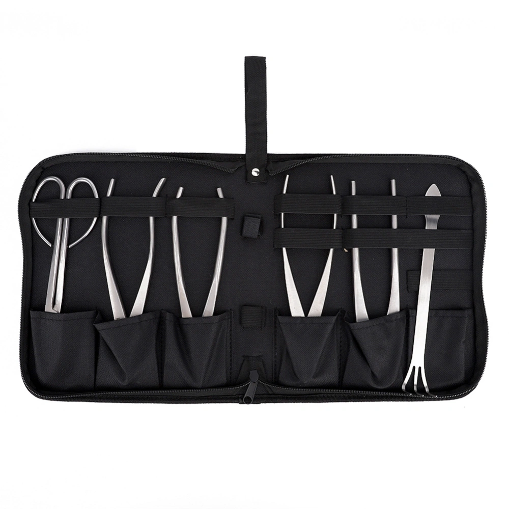 6pcs Bonsai Garden Plant Tree Scissors Trimming Cutting Tool Set with Storage Bag