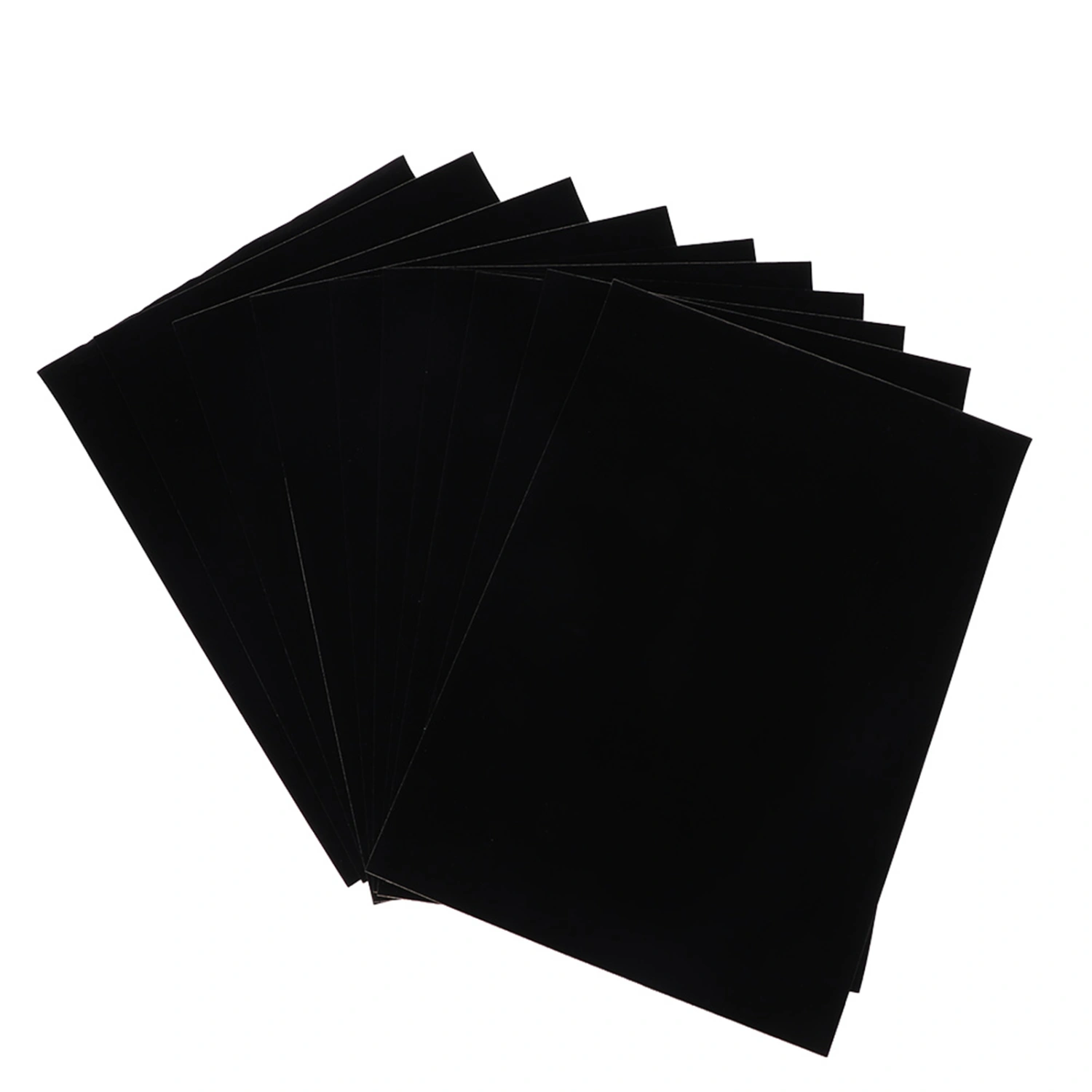 10pcs Self adhesive Black Jewelry Box Lint Lining Sticky Flocked Cloth Accessory