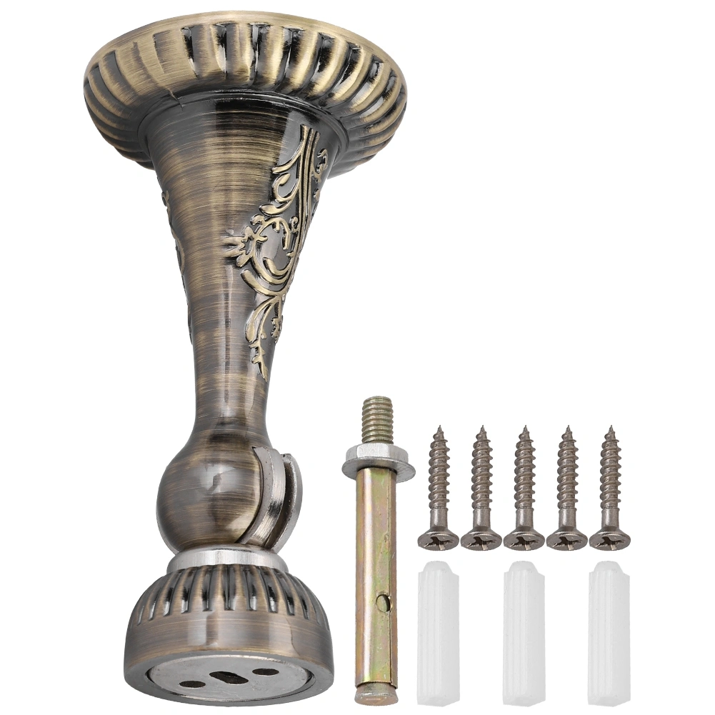 Elegant Style Stainless Steel Home Door Stop Magnetic Door Stopper Holder (Bronze)