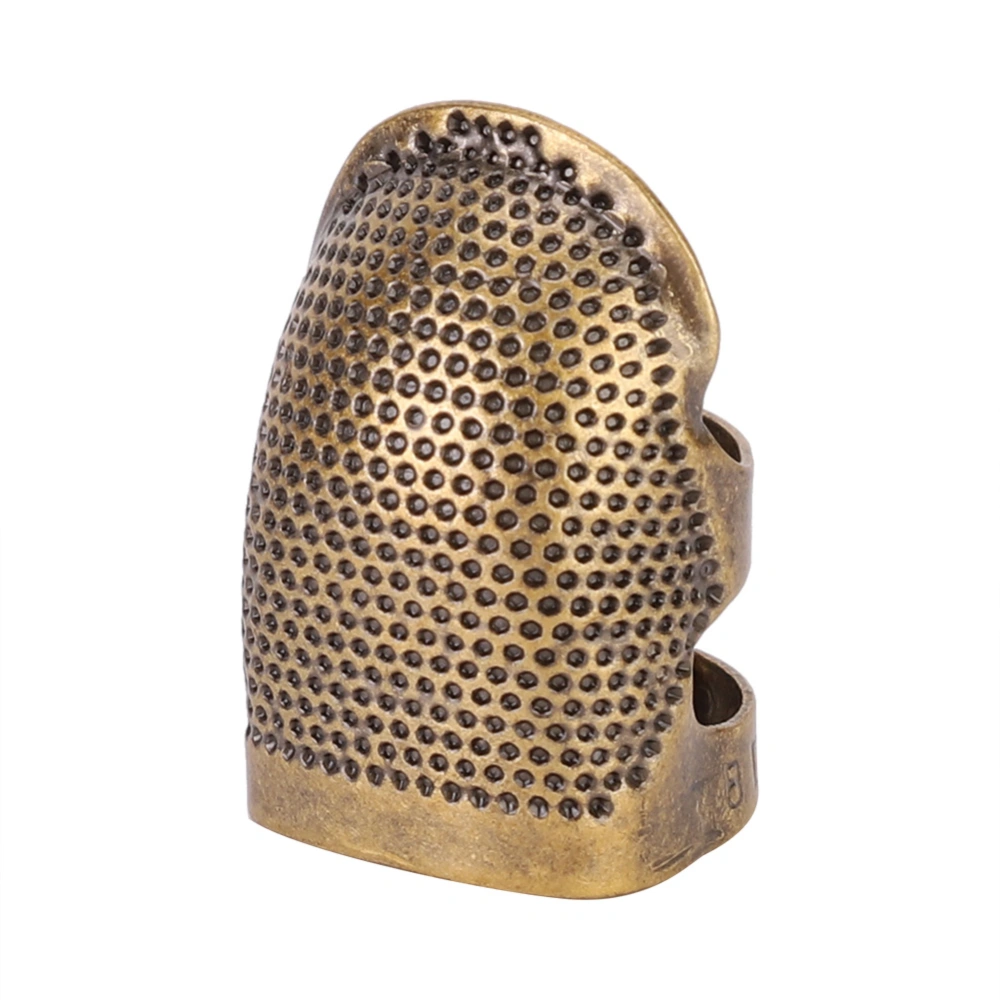 Brass Portable Vintage Thimble Sewing Quilting DIY Craft Finger Protector (M)