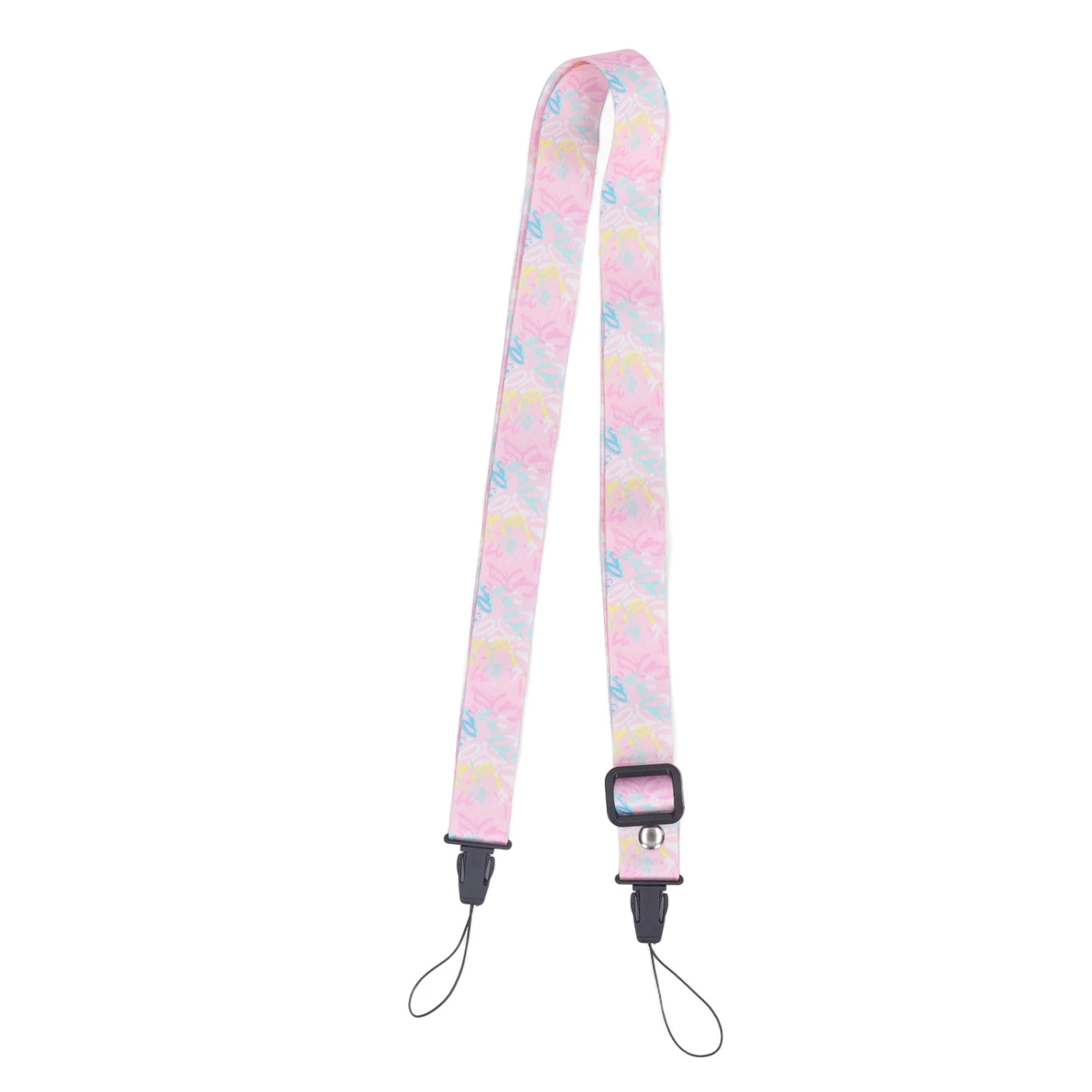 1.2m Camera Strap Belt Printed Pattern Multifunctional Shoulder Neck Strap for Polaroid Mini 12 11 8 9 Camera Pink Graffiti