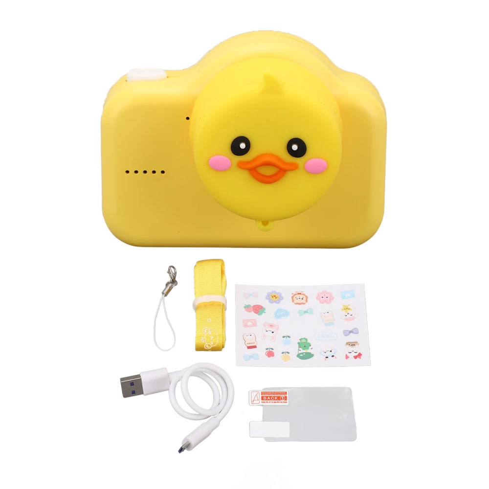 20MP Kids Selfie Camera 32GB Kids Digital Video Camera Portable Kids Camera Toy for Birthday Spring Outing Walnut Duck