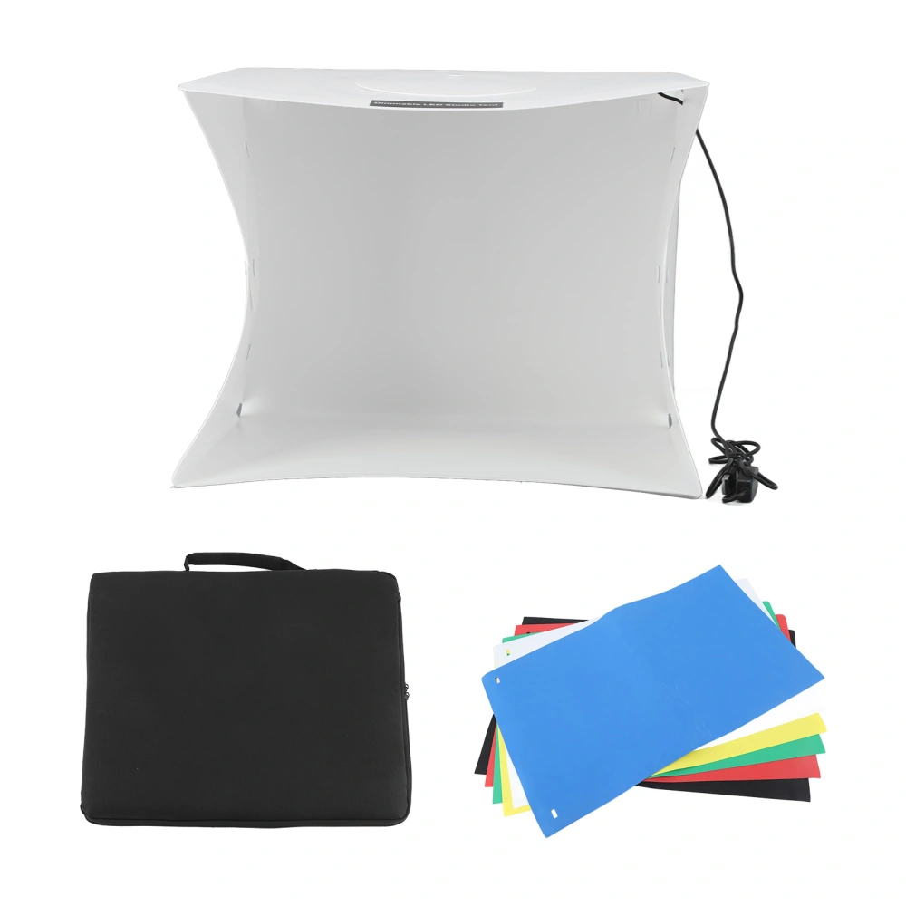 40 X 32cm Mini Photo Studio Light Box Folding Photography LED Tent Kit for Cell Phone Video Taking