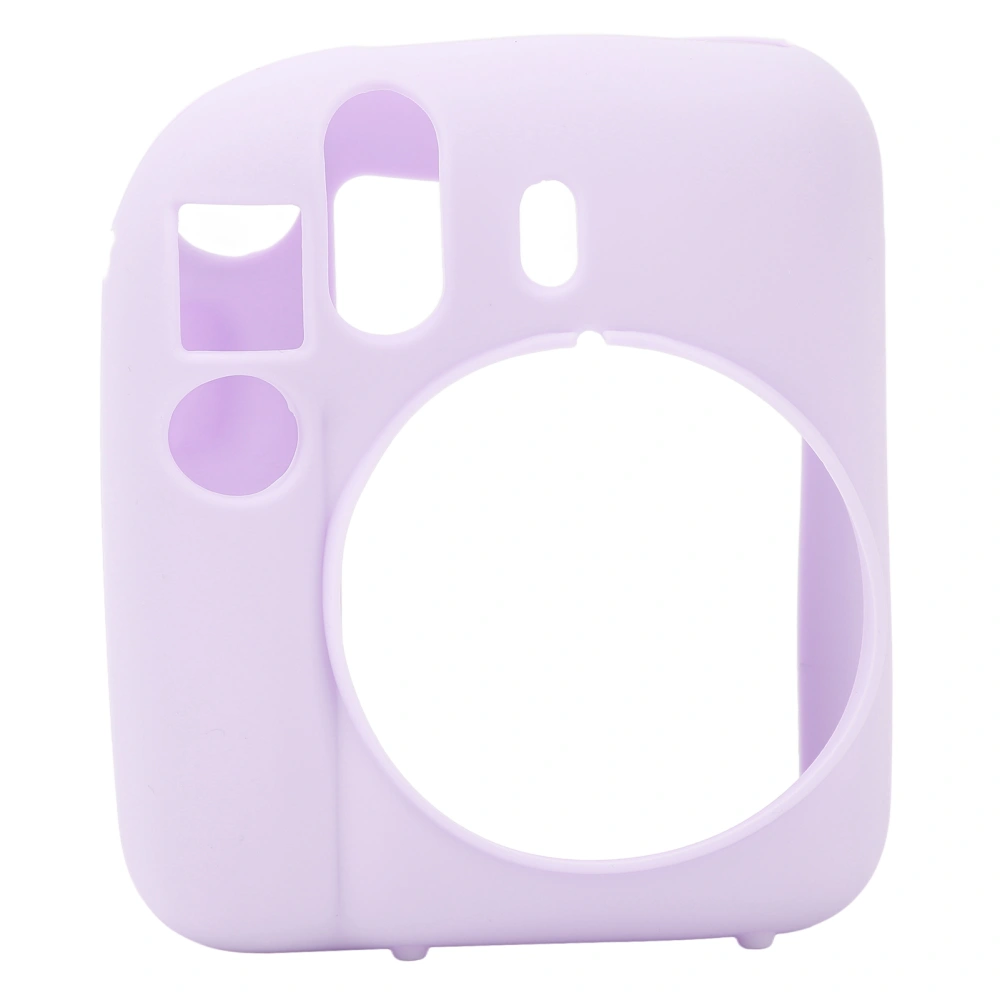 Camera Silicone Case Body Skin Case Soft Protector Cover for Polaroid Mini 12 Cameras Purple