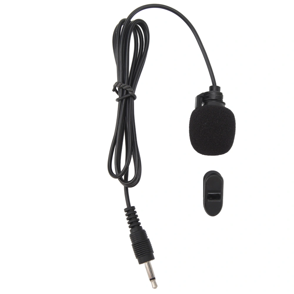 Wired Lavalier Lapel Clip On Microphone Noise Reduction Mini Portable Omnidirectional Condenser Microphone for Interviews Meetings 516